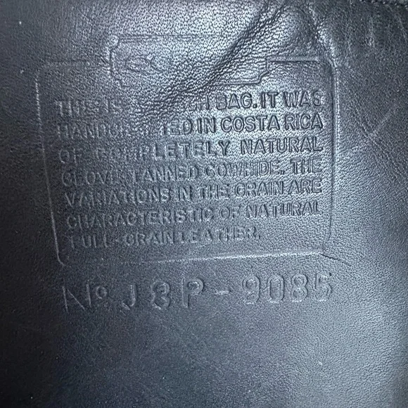 Coach 9085 XL Feed Sac Duffel Bag Black Vintage Leather 90s - Picture 4 of 14